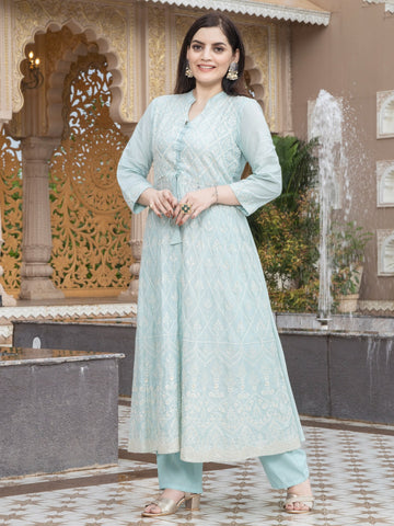 Chicora Mul Cotton Sequence embroidery with inner