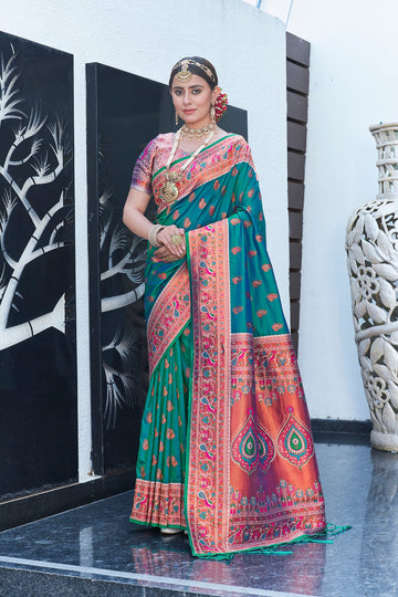 Chicora Presents authentic paithani silk saree