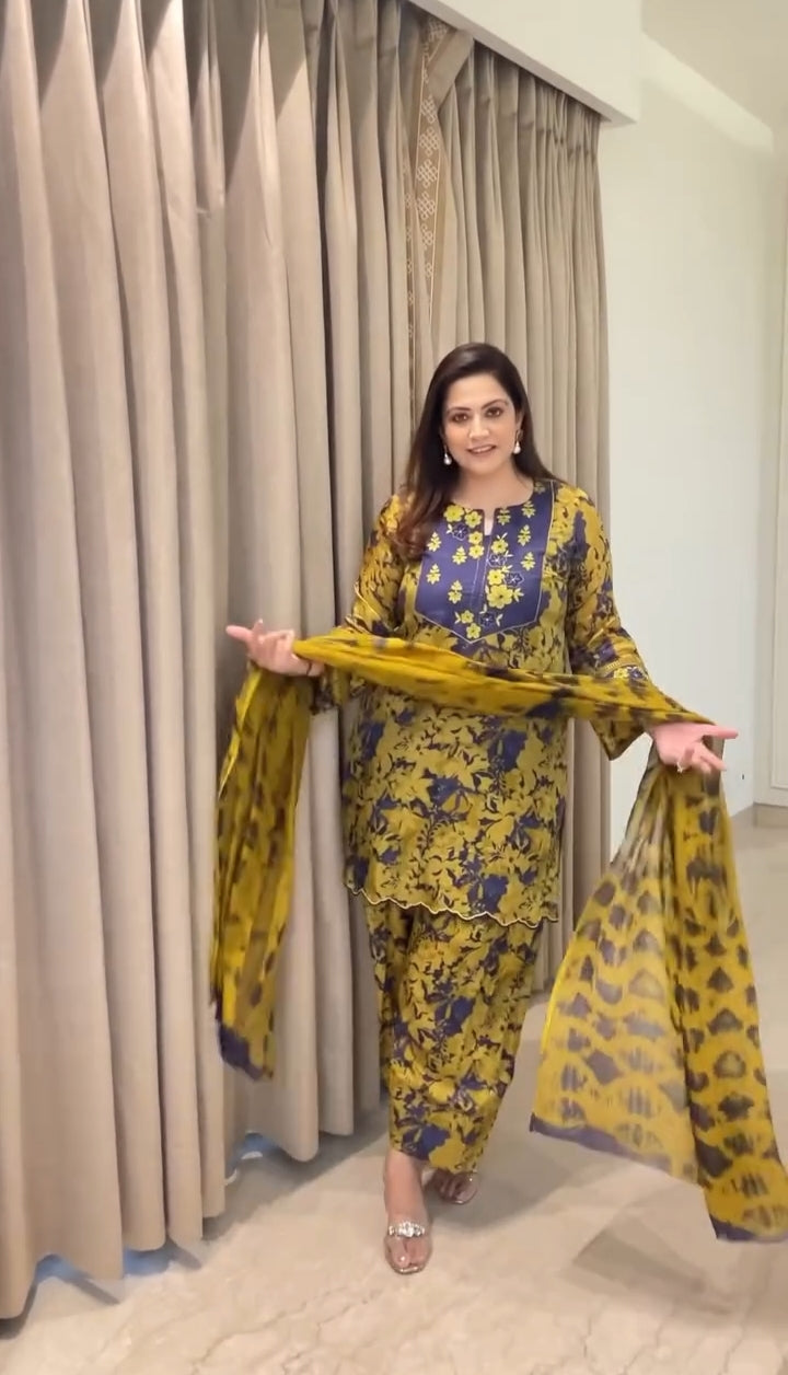 Chicora  Rakhi Style Suits Yellow