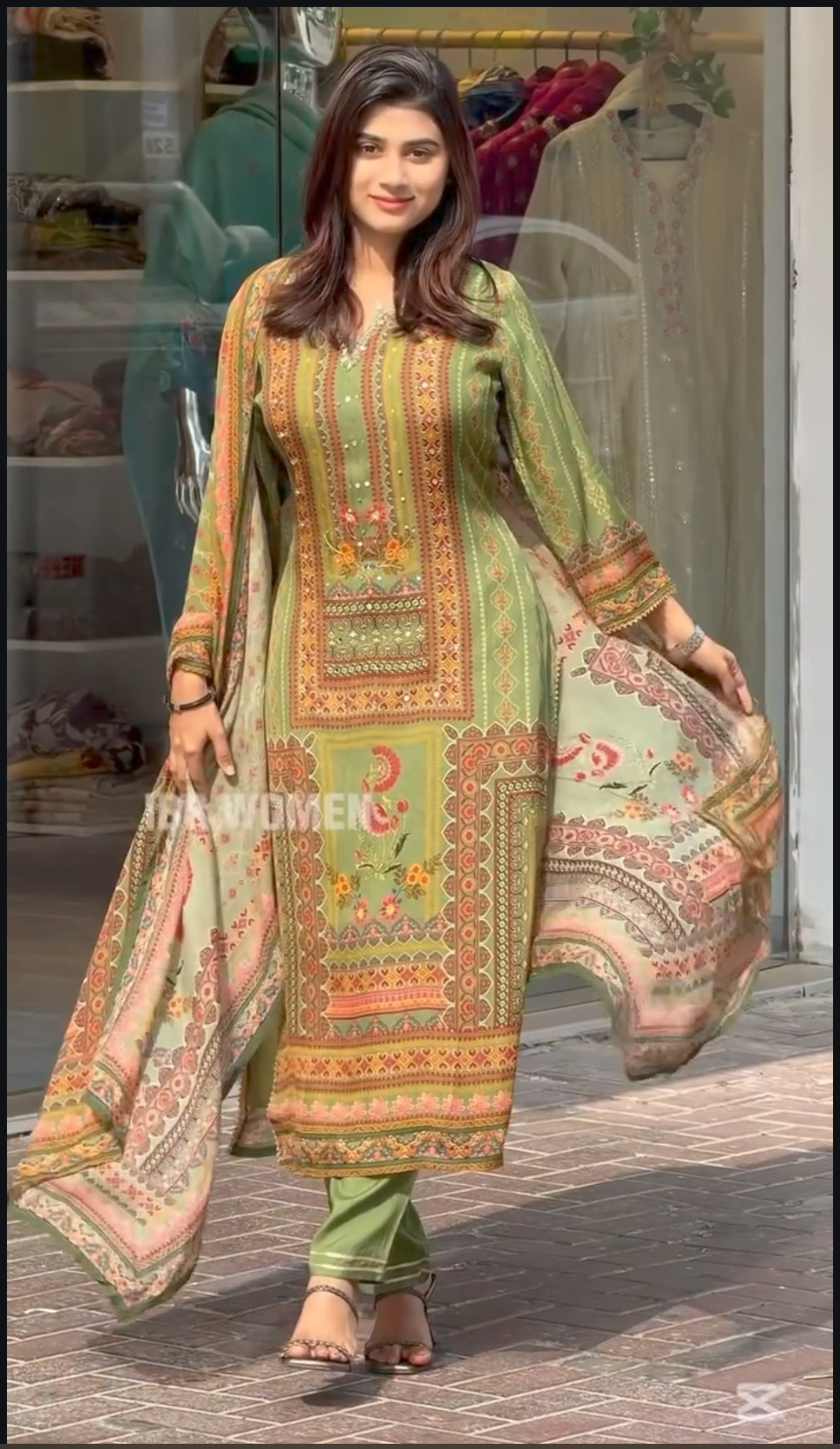 Chicora Nayab muslin handwork three pic suit set for women