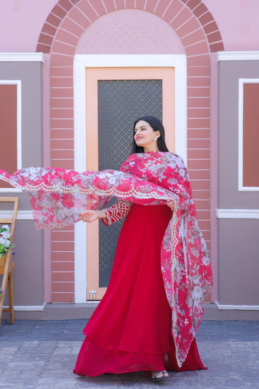 Chicora Ready to wear gown with duppata for women