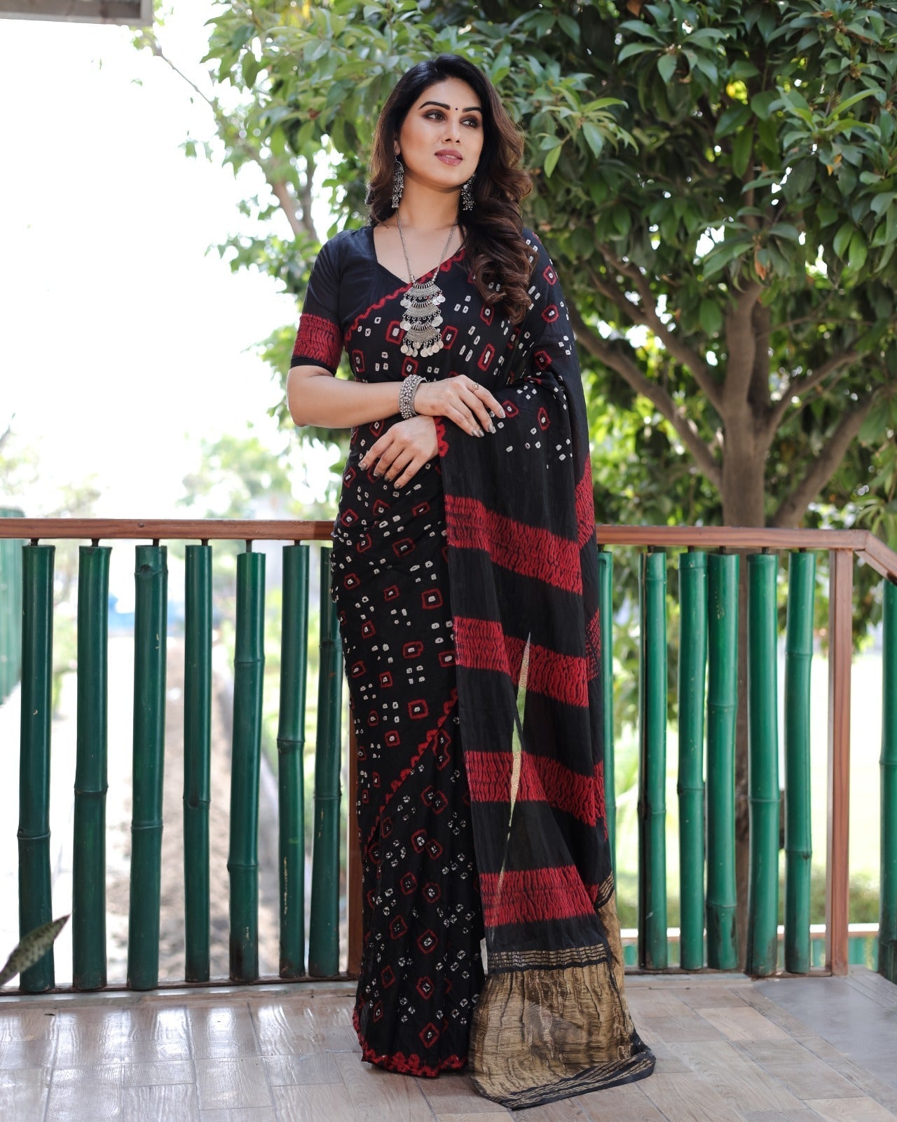 Chicora Pure Bandhej Saree