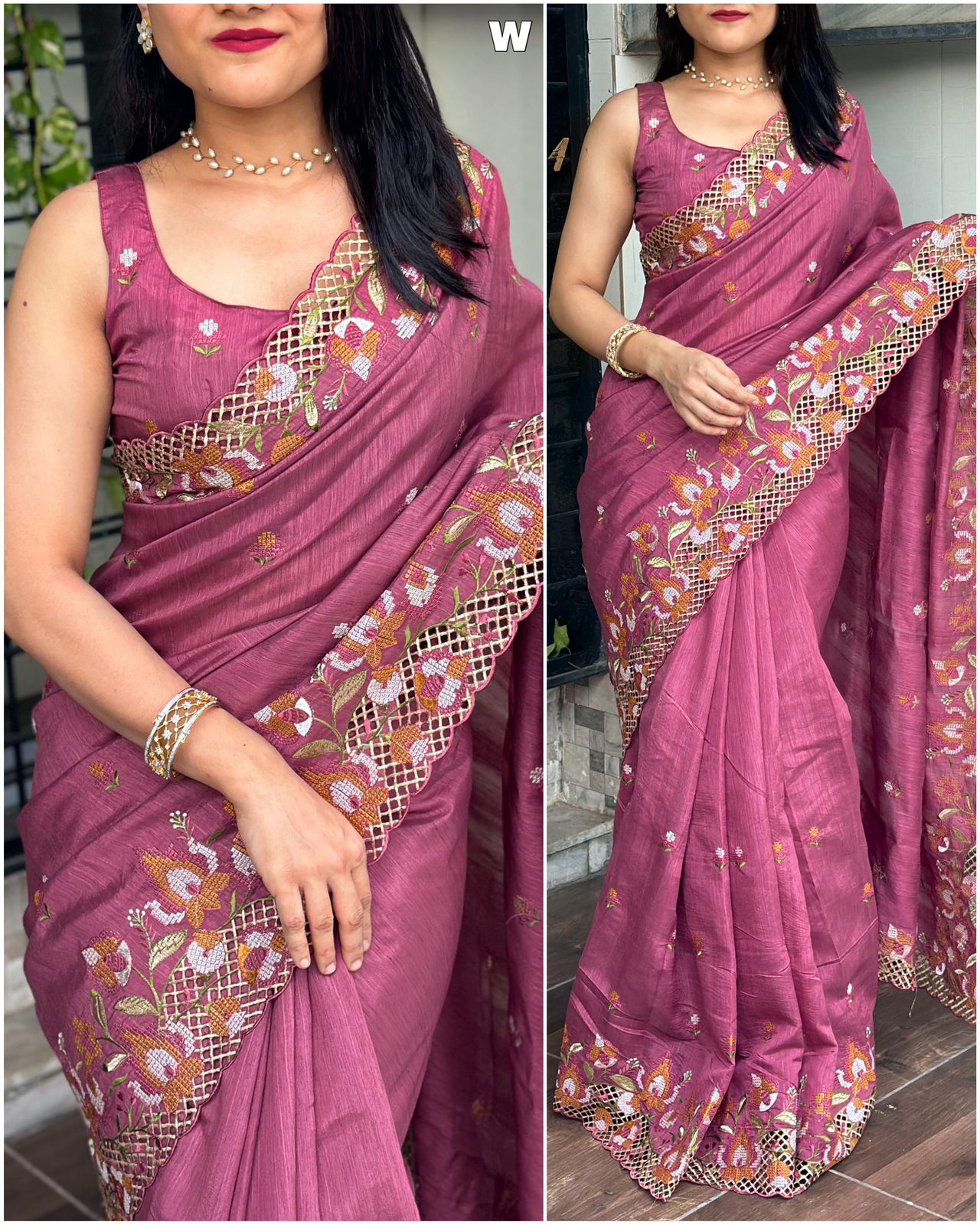 Chicora Presents Beautiful Visca Slub Silk Saree For Women
