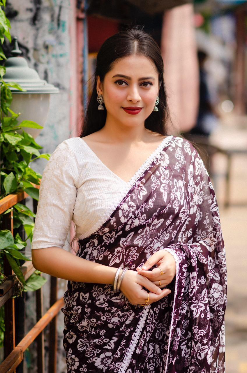 Chicora Presents soft georgette saree