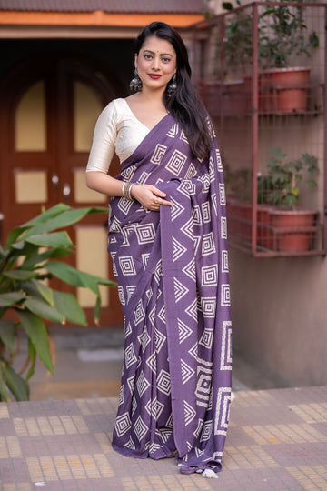 Chicora Presents batik style printed saree