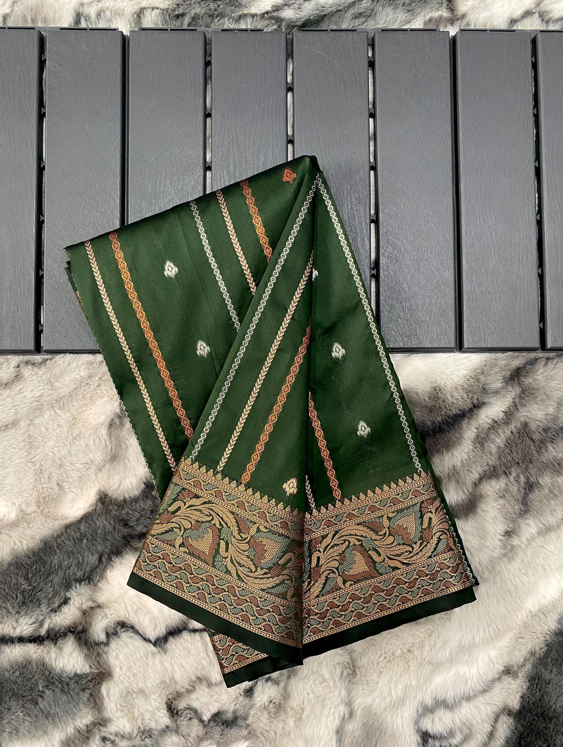 Chicora Presents SILK SAREES WITH SILVER , COPPER AND ANTIQUE WEAVING