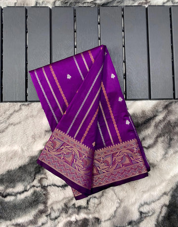 Chicora Presents SILK SAREES WITH SILVER , COPPER AND ANTIQUE WEAVING