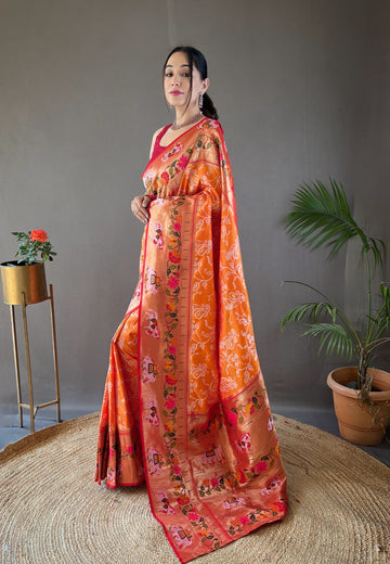 Chicora Presents Beautiful Lucknowi Concept weaving saree