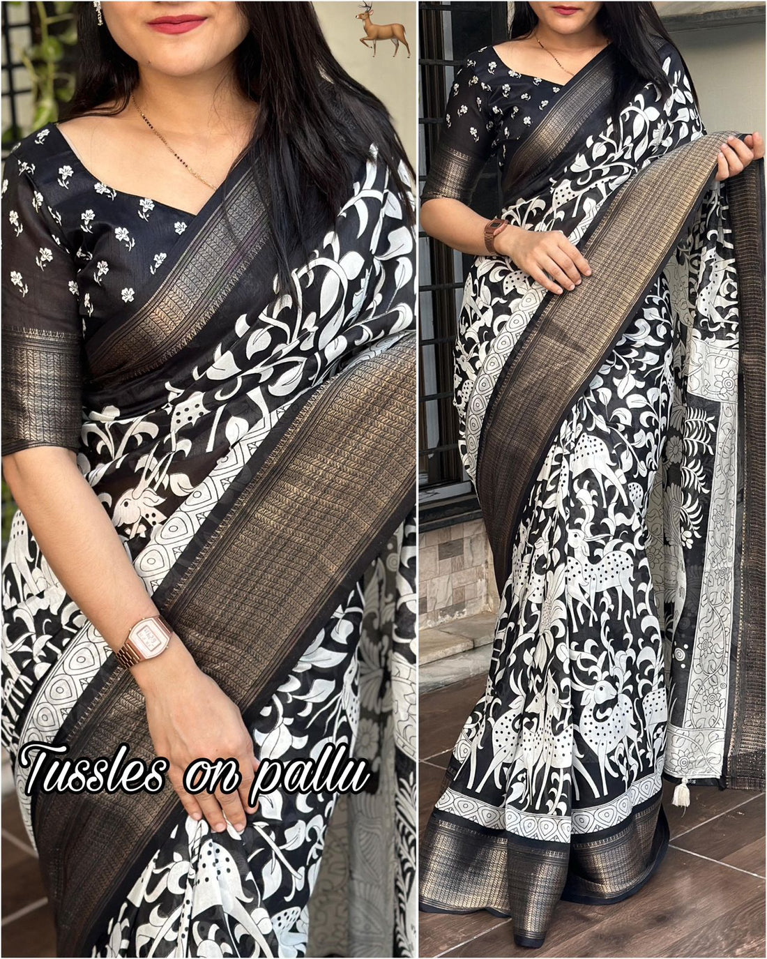 Chicora Presents maslin cotton saree