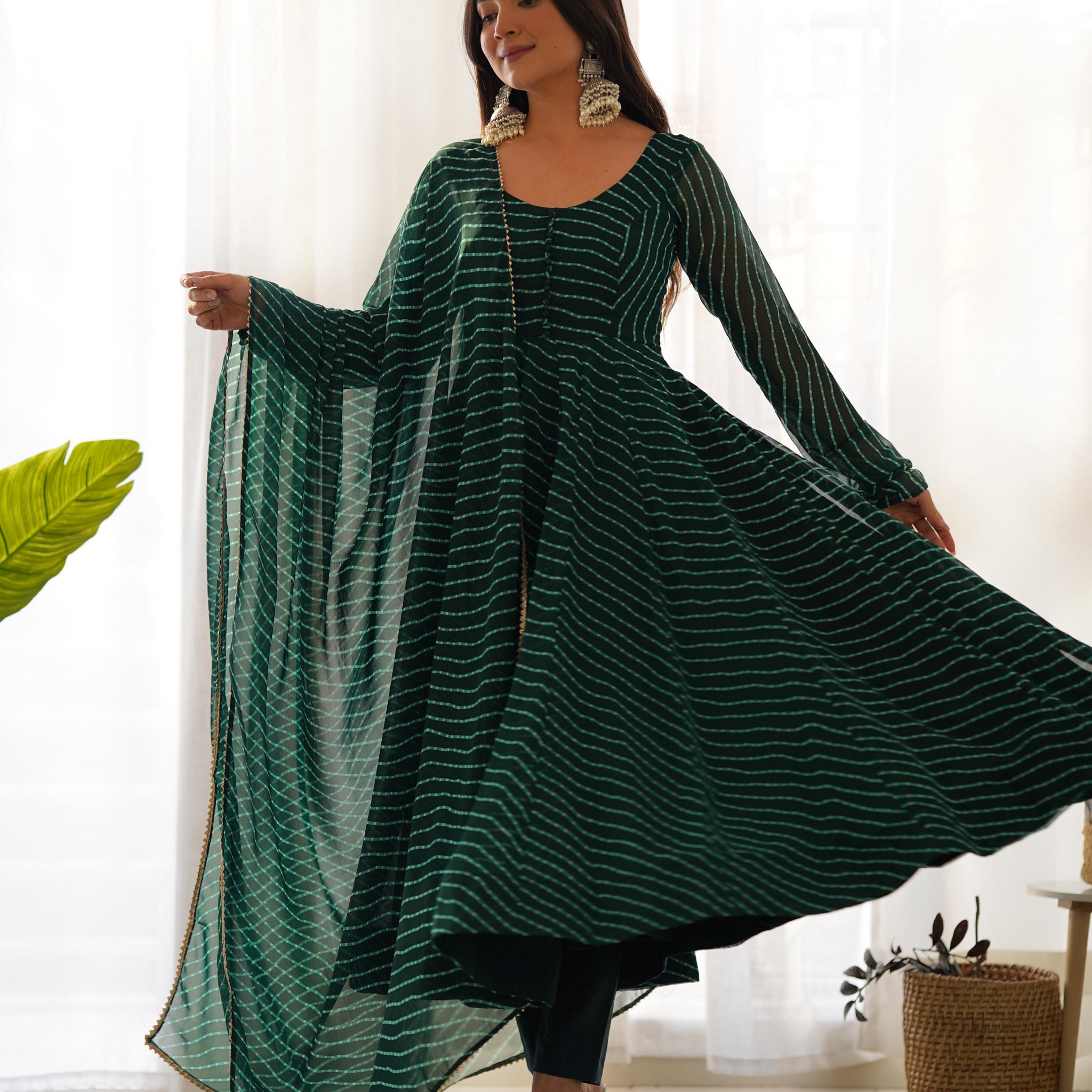 Chicora Presents heavy pure fox georgette laheriya print