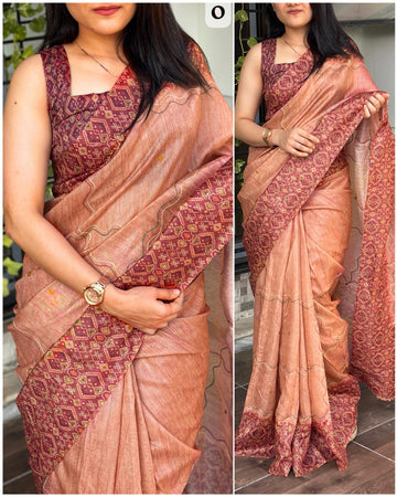 Chicora Presents Yuktha cotton neps saree