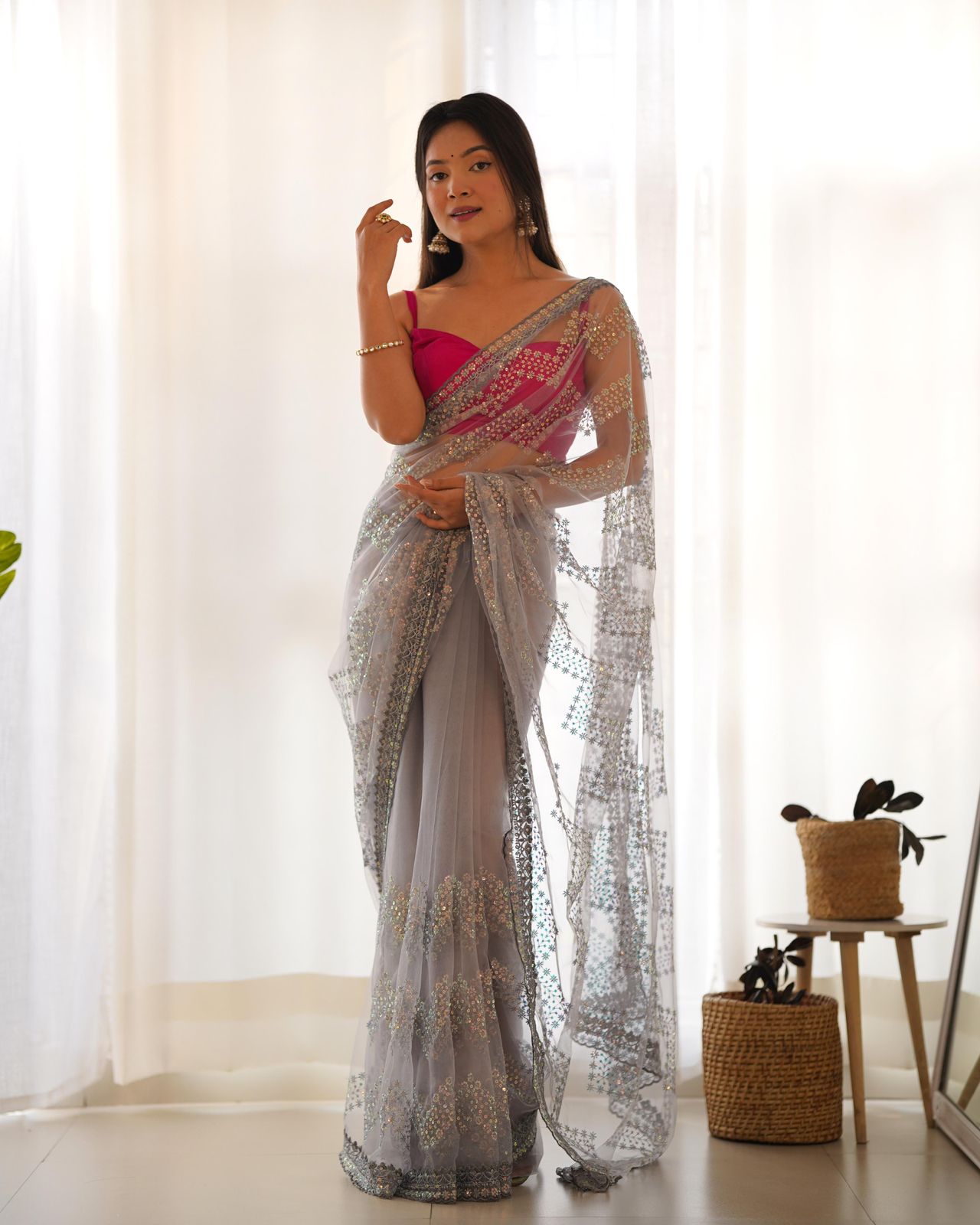 Chicora Presents Heavy Butterfly Net Saree