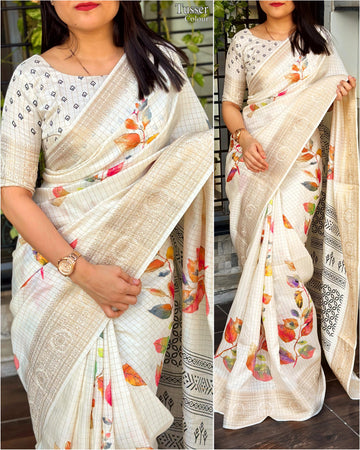 Chicora Presents Nalini Cotton Silk zari jacquard saree