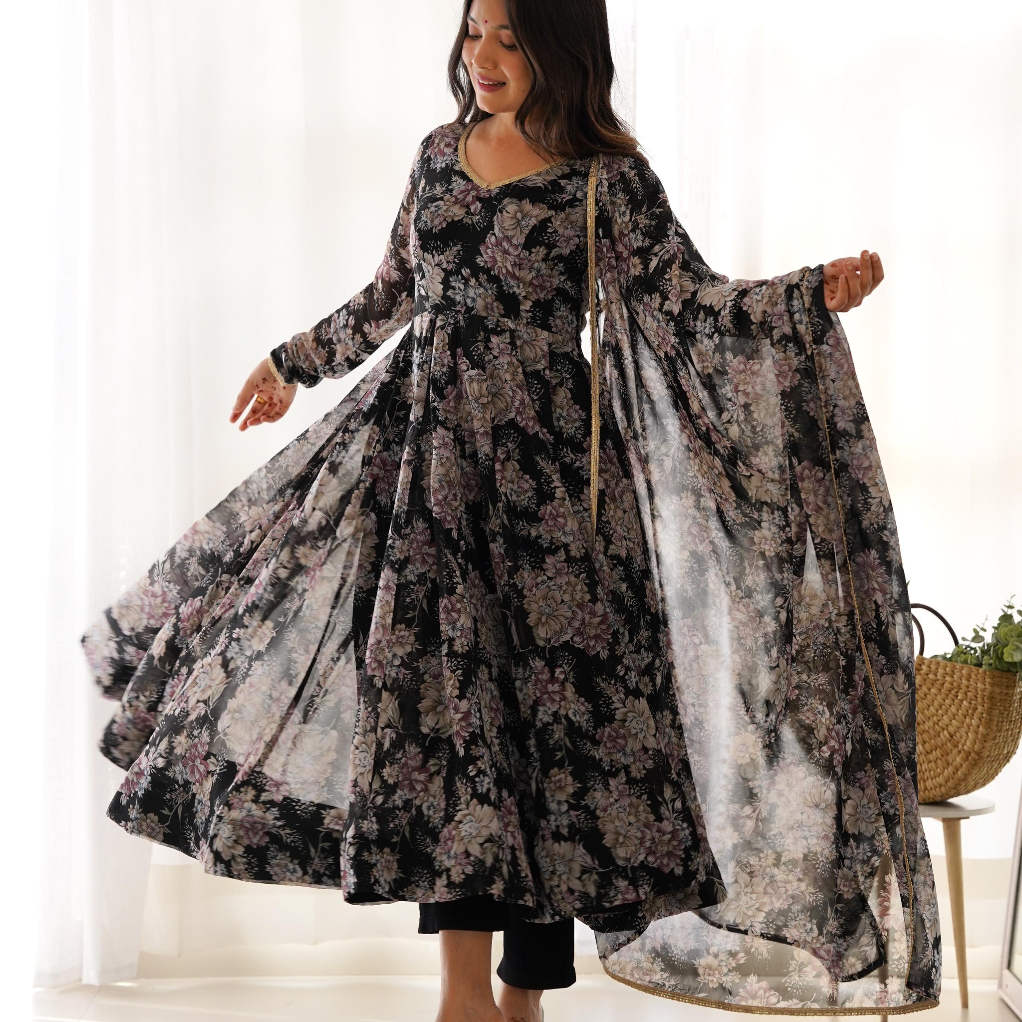 Chicora Presenting new high end level up quality laheriya print colour outfit is perfect for upcoming summer weddings which provides you more comfort and stylish