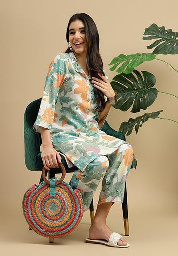 Chicora Nayab muslin handwork three pic suit set for women