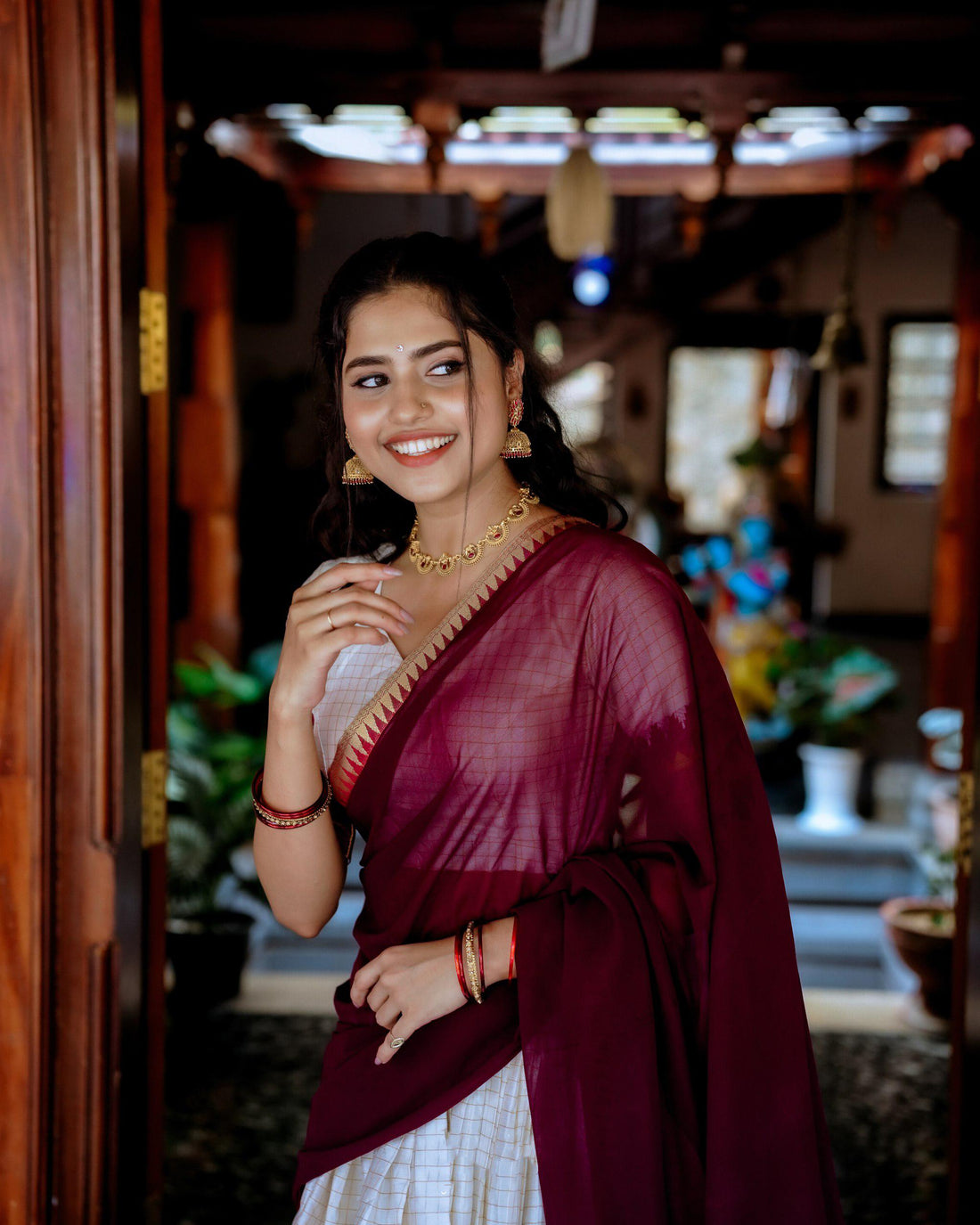 Chicora Experience Timeless Tradition: Kalyani Cotton Lehenga Choli Paired with Flowing Georgette Dupatta Lb