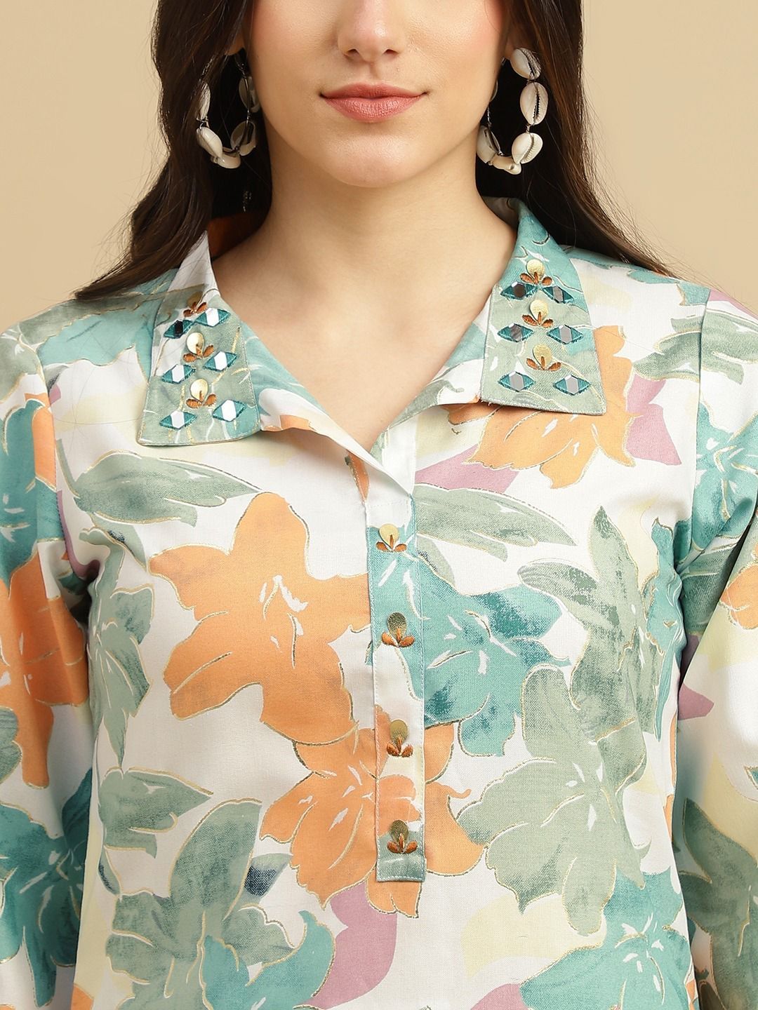 Chicora Nayab muslin handwork three pic suit set for women