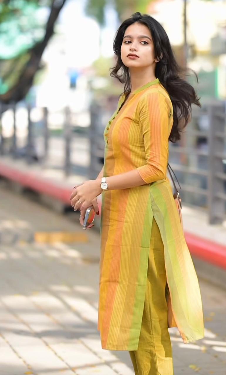 Chicora Premium cotton office wear kurti set