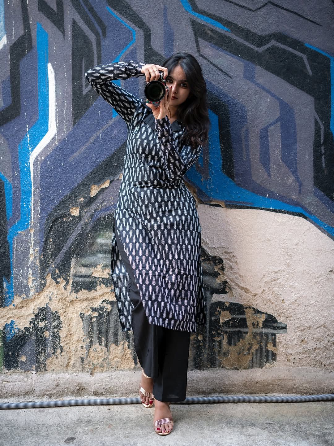 Chicora Black Printed Designer Kurti Set